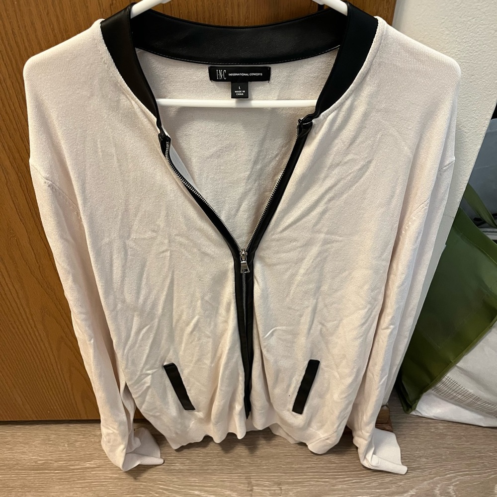 INC zip up jacket